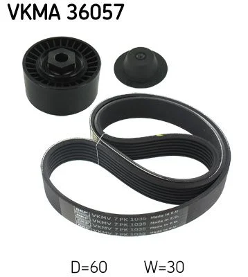 V-ribbed Belt Set SKF VKMA 36057