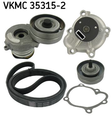 Water Pump + V-Ribbed Belt Kit SKF VKMC 35315-2