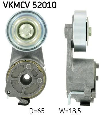 Diržo įtempiklis, V formos rumbuotas diržas SKF VKMCV 52010