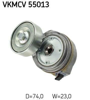 Įtempiklio skriemulys, V formos rumbuotas diržas SKF VKMCV 55013