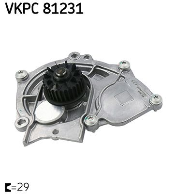 Water Pump, engine cooling SKF VKPC 81231