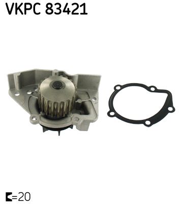 Water Pump, engine cooling SKF VKPC83421