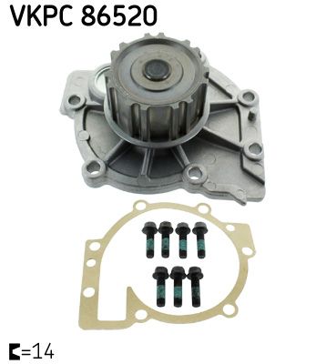 Water Pump, engine cooling SKF VKPC 86520