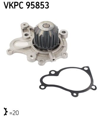 Water Pump, engine cooling SKF VKPC95853