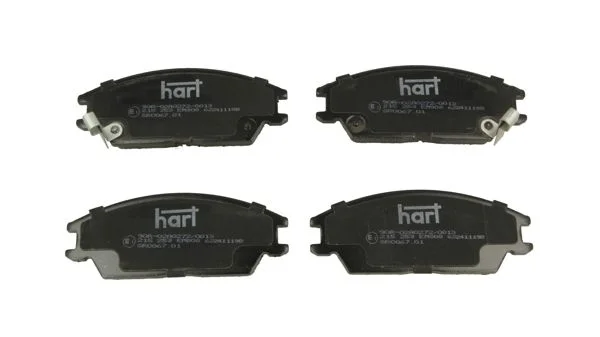 Комплект гальмівних накладок, дискове гальмо hart 215 253