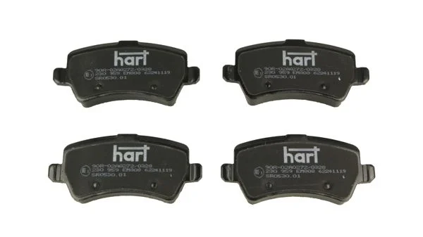 Stabdžių trinkelių rinkinys, diskinis stabdys hart 230 959