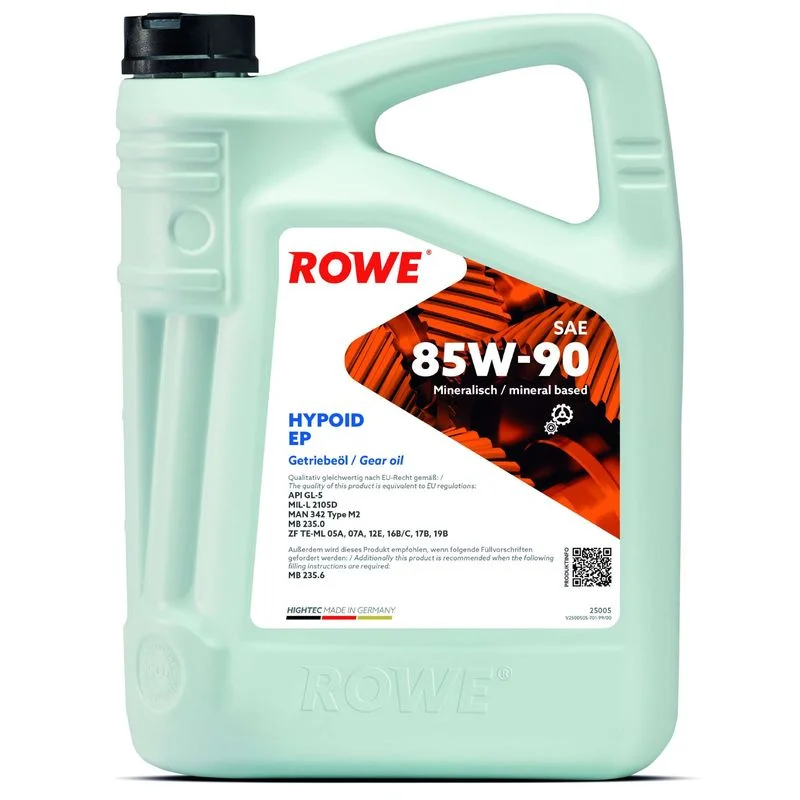 Axle Gear Oil HIGHTEC HYPOID EP SAE 85W-90 ROWE 25005-0050-99