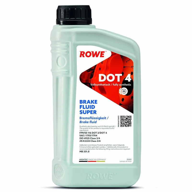 Brake Fluid HIGHTEC BRAKE FLUID SUPER DOT 4 ROWE 25102-0010-99