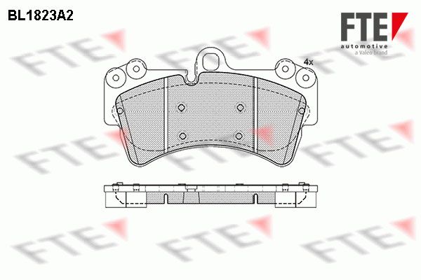 Brake Pad Set, disc brake FTE 9010401