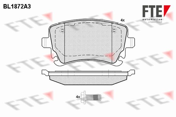 Brake Pad Set, disc brake FTE 9010452