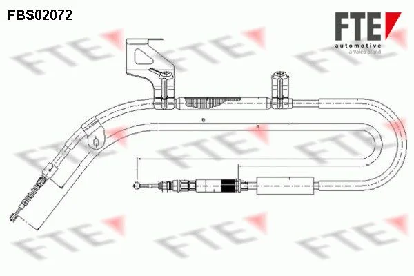 Trosas, stovėjimo stabdys FTE 9250073