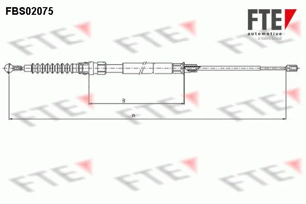 Trosas, stovėjimo stabdys FTE 9250076