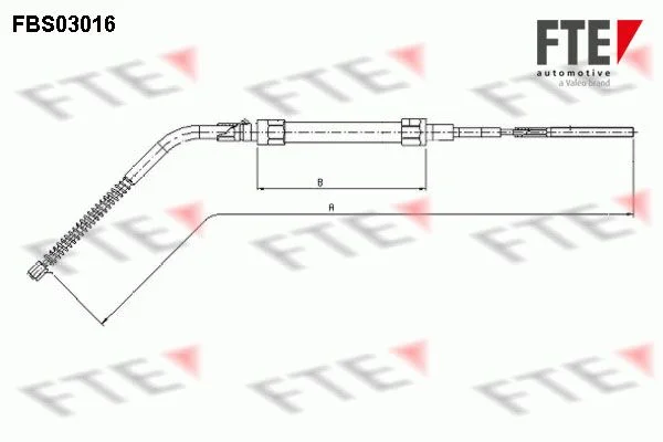 Trosas, stovėjimo stabdys FTE 9250105