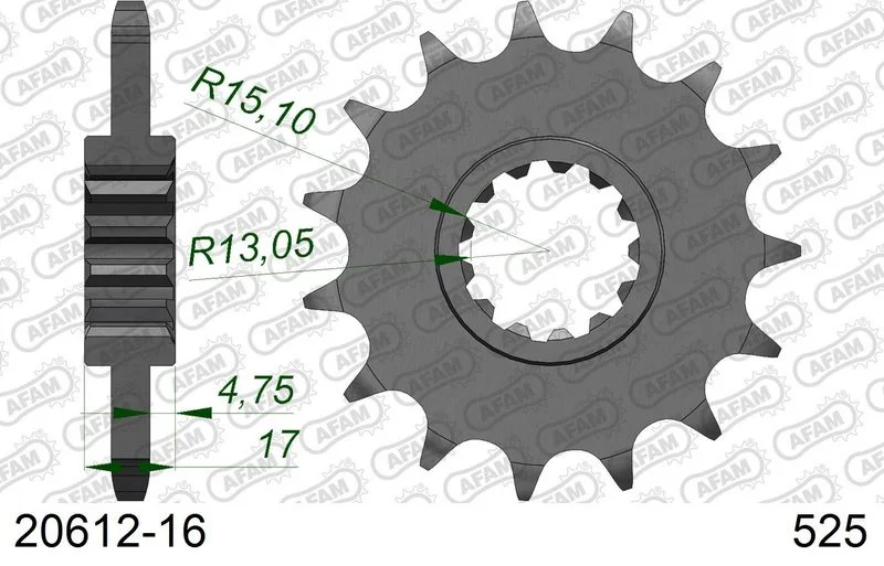 Chain Sprocket AFA 20612-16