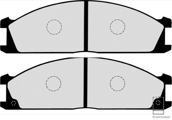 Brake Pad Set, disc brake Herth+Buss Jakoparts J3601037