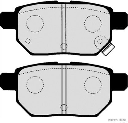 Brake Pad Set, disc brake Herth+Buss Jakoparts J3612033