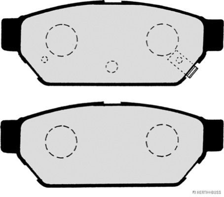 Brake Pad Set, disc brake Herth+Buss Jakoparts J3615004