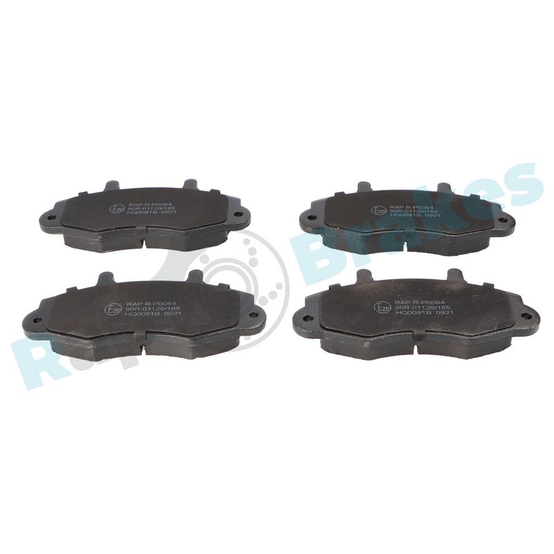 Brake Pad Set, disc brake RAP BRAKES R-P0064