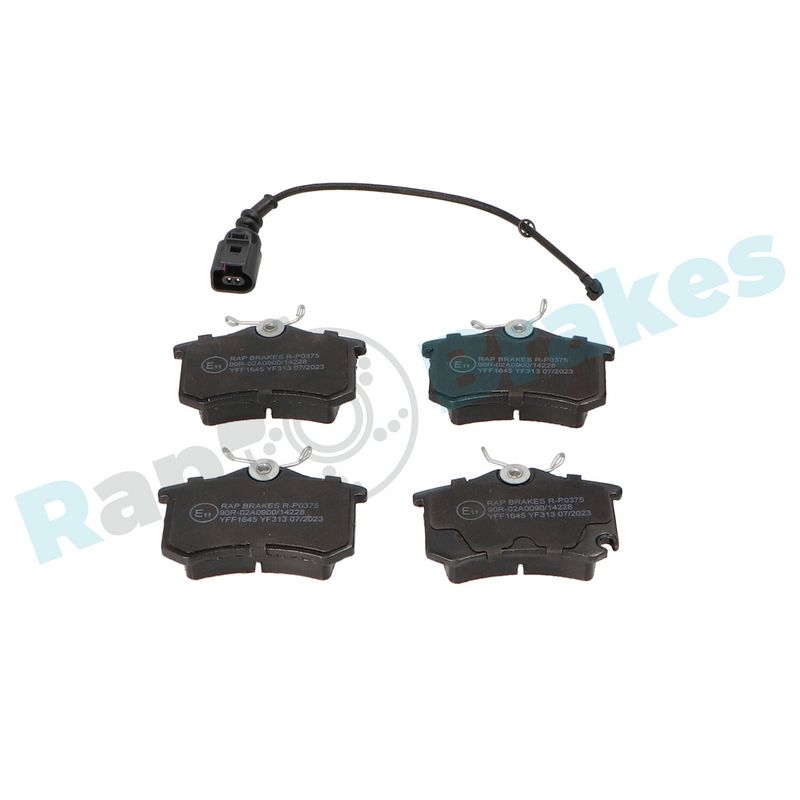 Brake Pad Set, disc brake RAP BRAKES R-P0375