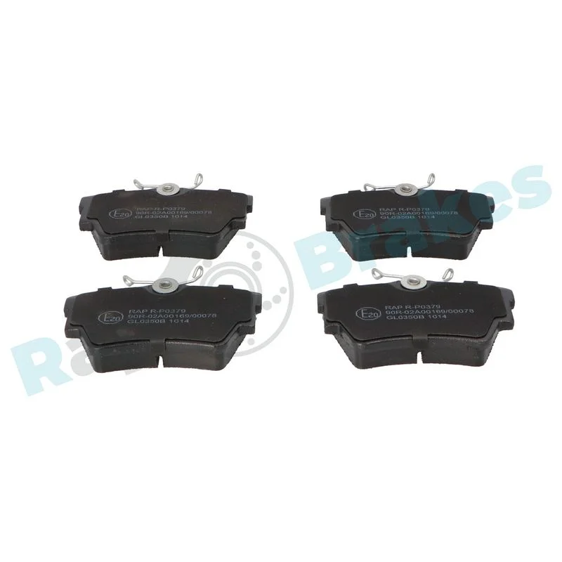 Stabdžių trinkelių rinkinys, diskinis stabdys RAP BRAKES R-P0379