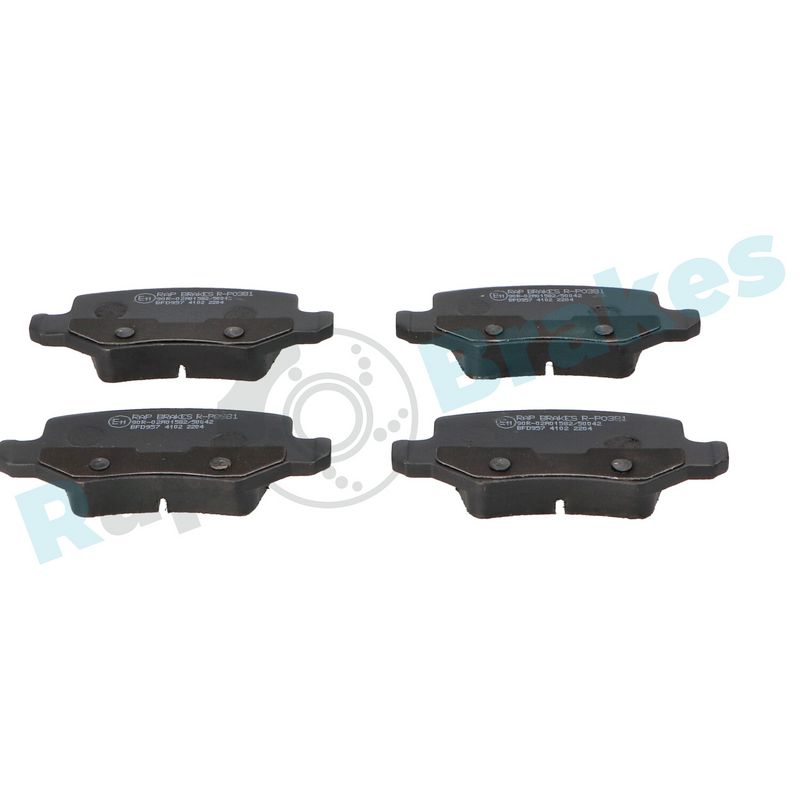 Brake Pad Set, disc brake RAP BRAKES R-P0381