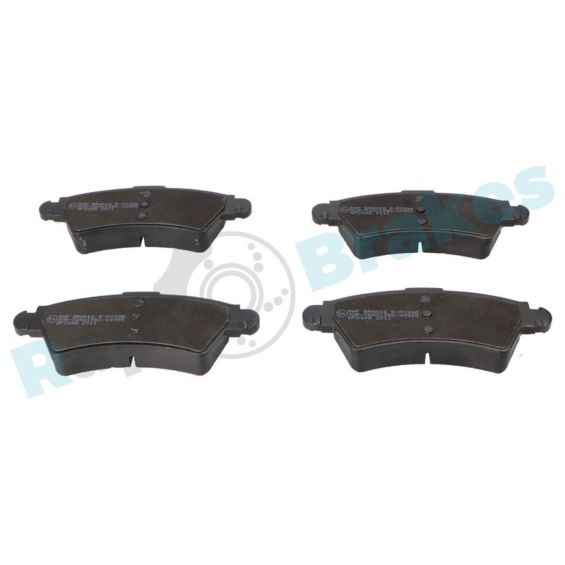 Brake Pad Set, disc brake RAP BRAKES R-P0398