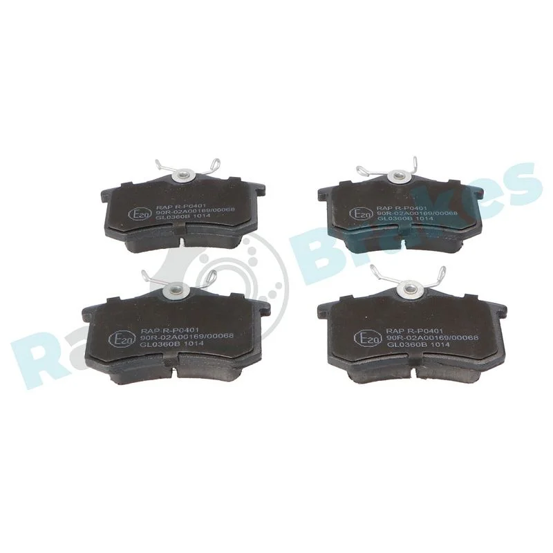 Stabdžių trinkelių rinkinys, diskinis stabdys RAP BRAKES R-P0401