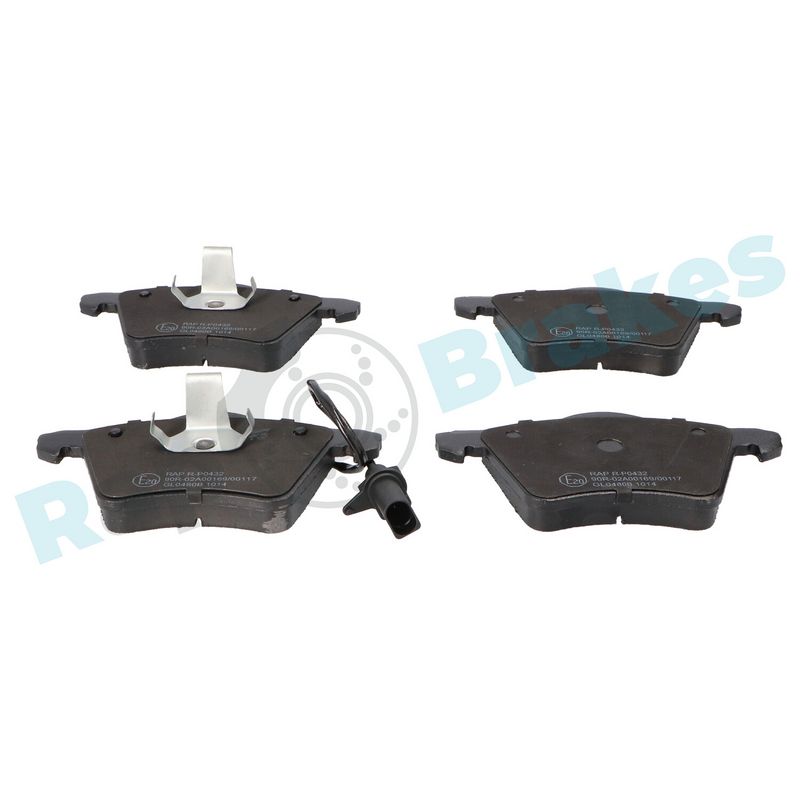 Brake Pad Set, disc brake RAP BRAKES R-P0432