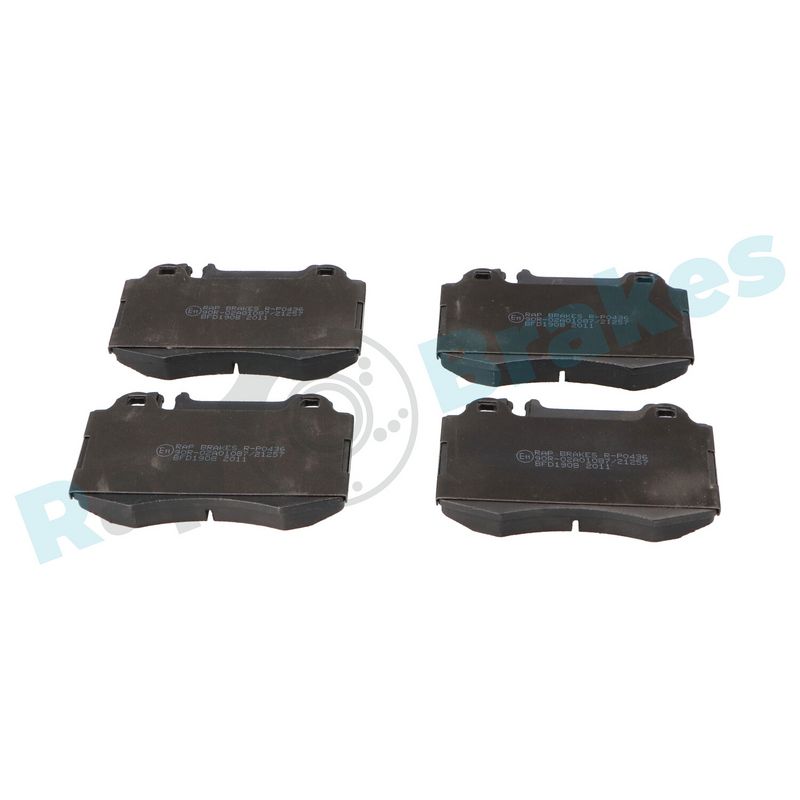 Brake Pad Set, disc brake RAP BRAKES R-P0436