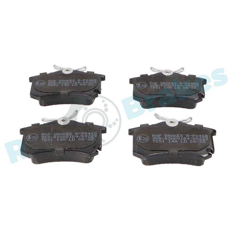 Brake Pad Set, disc brake RAP BRAKES R-P0468