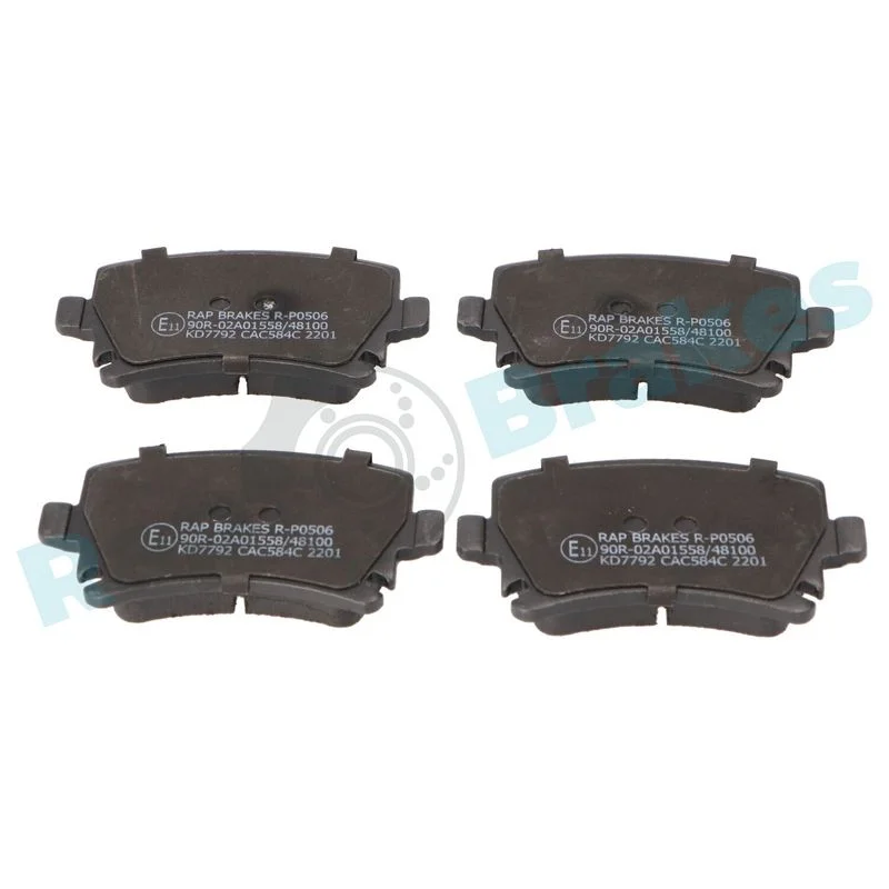 Stabdžių trinkelių rinkinys, diskinis stabdys RAP BRAKES R-P0506