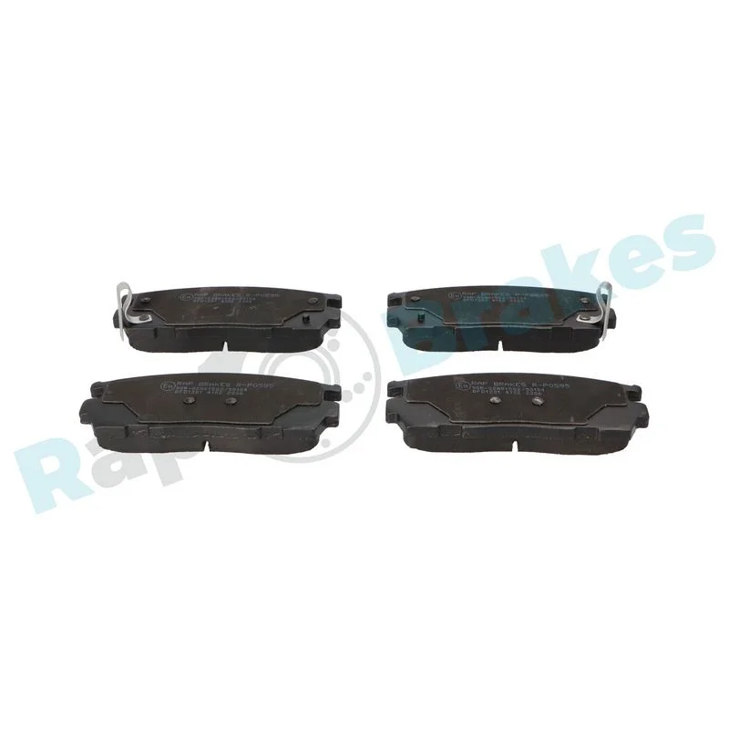Stabdžių trinkelių rinkinys, diskinis stabdys RAP BRAKES R-P0595