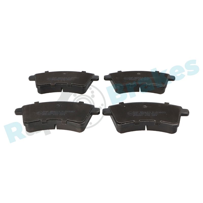 Brake Pad Set, disc brake RAP BRAKES R-P0660