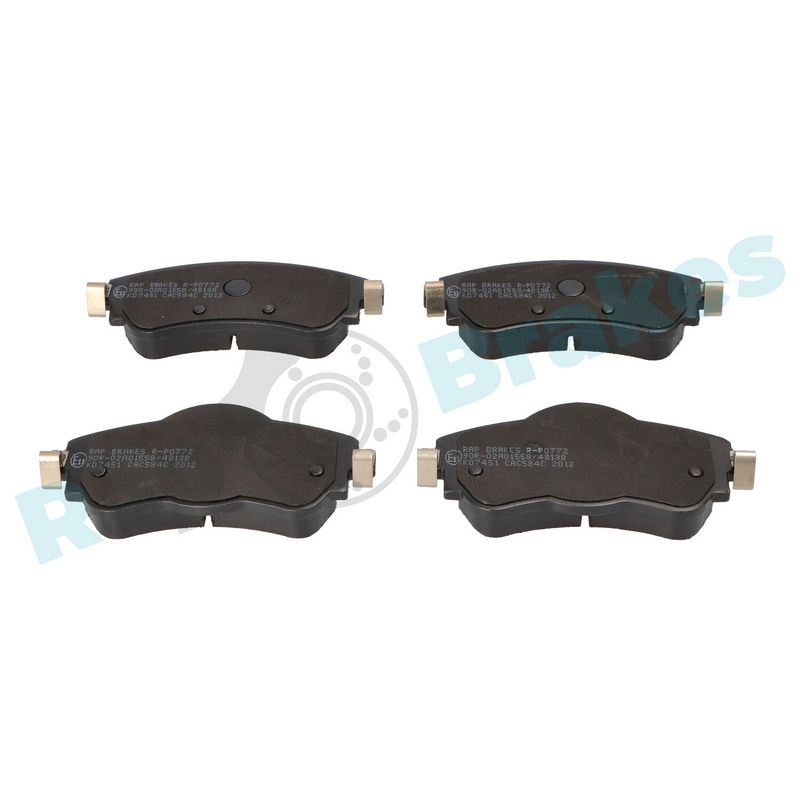 Brake Pad Set, disc brake RAP BRAKES R-P0772