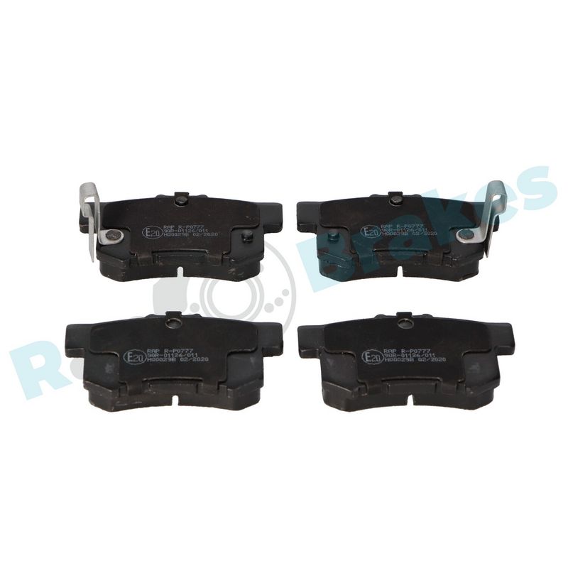 Brake Pad Set, disc brake RAP BRAKES R-P0777