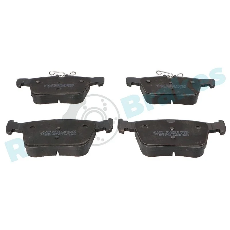 Stabdžių trinkelių rinkinys, diskinis stabdys RAP BRAKES R-P0802