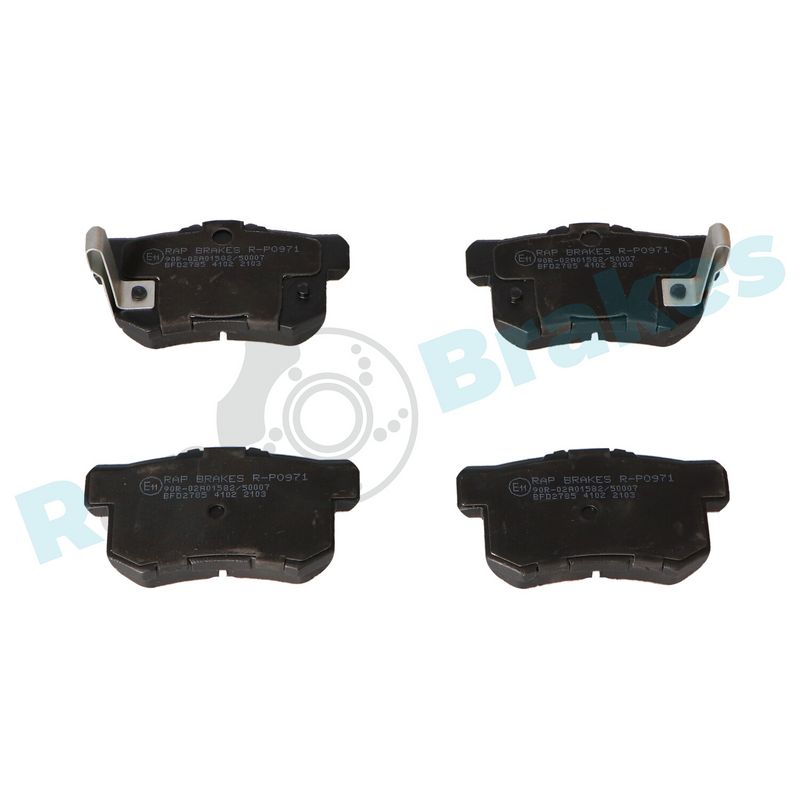 Brake Pad Set, disc brake RAP BRAKES R-P0971