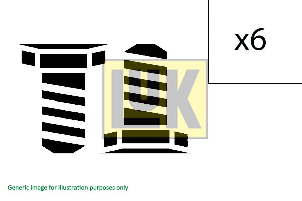 Комплект гвинтів, маховик LuK 411 0007 10