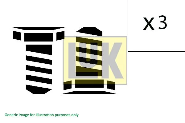 Varžtų komplektas, smagratis LuK 411 0156 11