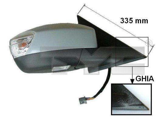 Exterior Mirror TYC 310-0120