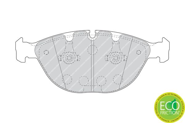 Brake Pad Set, disc brake FERODO FDB1618