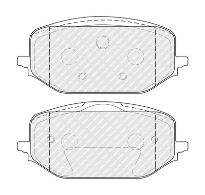 Brake Pad Set, disc brake FERODO FDB5337