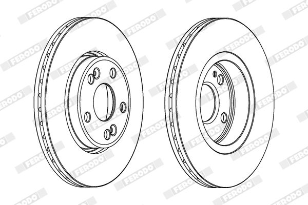 Brake Disc FERODO DDF1123C