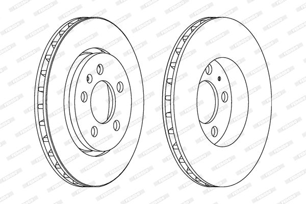 Brake Disc FERODO DDF1154C