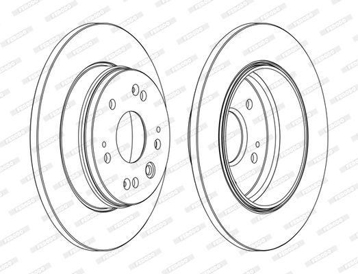 Brake Disc FERODO DDF1540C