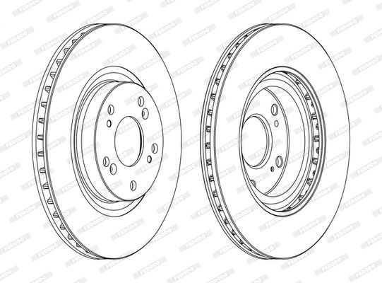 Гальмівний диск FERODO DDF1596C