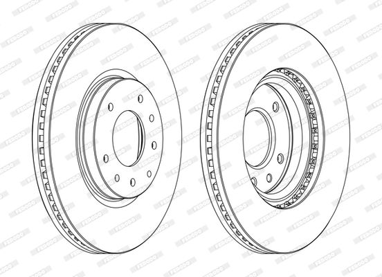 Brake Disc FERODO DDF1768C