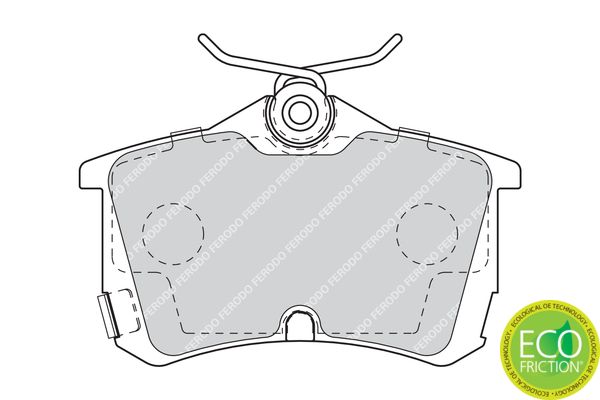 Brake Pad Set, disc brake FERODO FDB1506