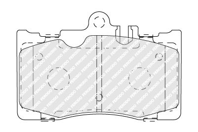 Brake Pad Set, disc brake FERODO FDB1688