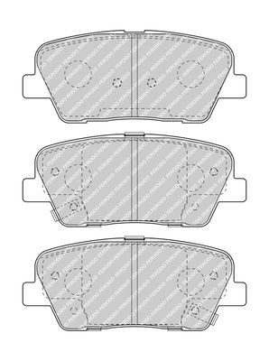 Brake Pad Set, disc brake FERODO FDB4391